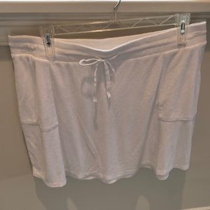 Pure J.JIll Women’s Petite Size XL White Drawstring Waist Terry Cloth Skirt